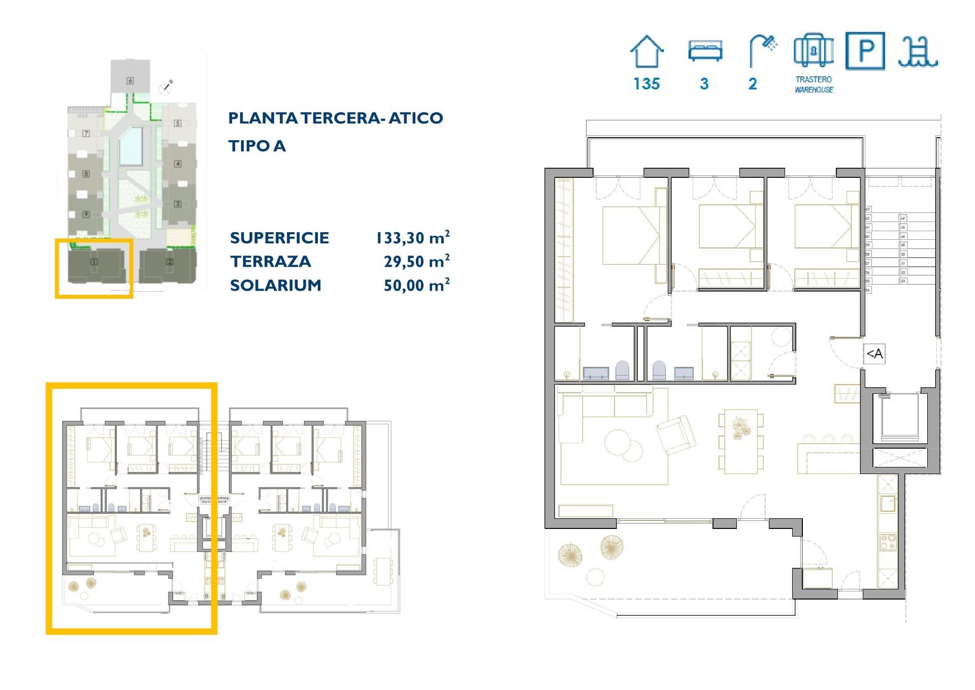 Penthouse en vente à San Pedro del Pinatar