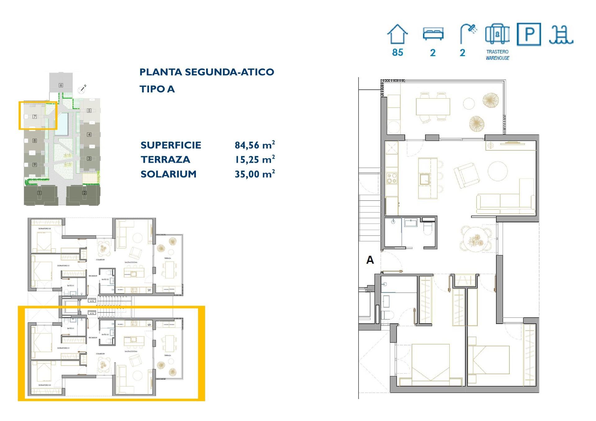 Penthouse en vente à San Pedro del Pinatar