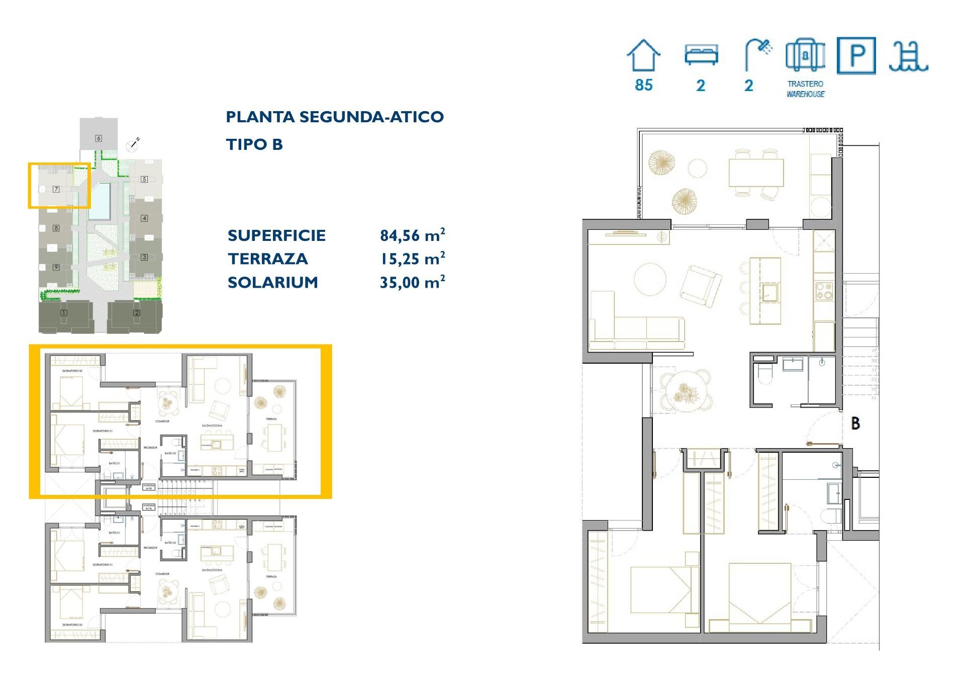 Penthouse en vente à San Pedro del Pinatar