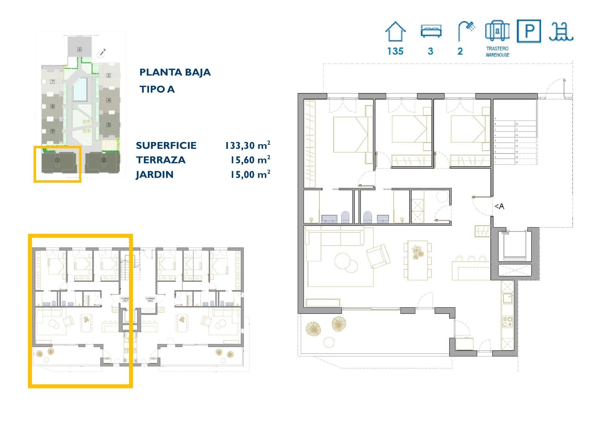 Apartmán v prodeji in San Pedro del Pinatar