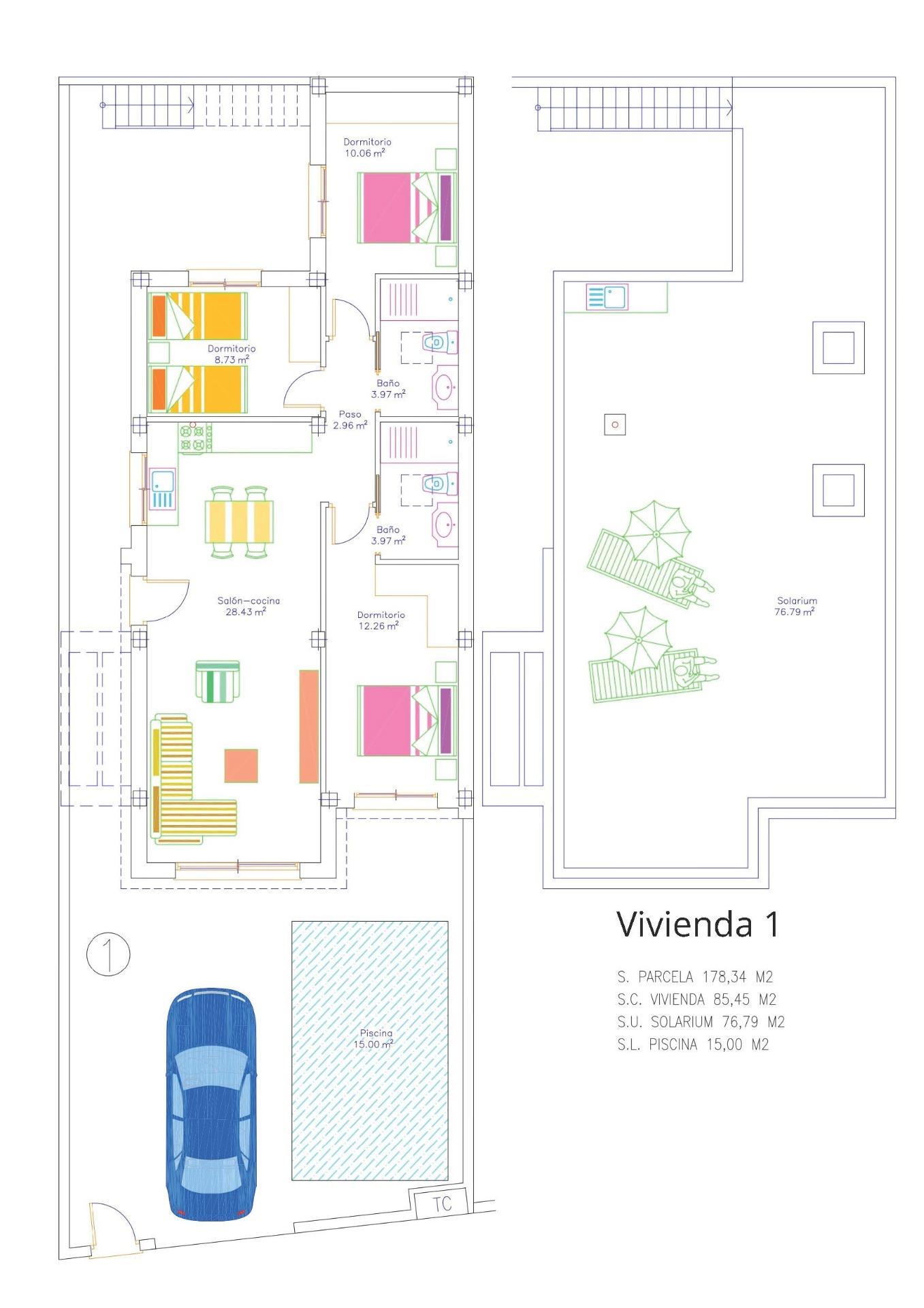 Villa en venta en San Javier