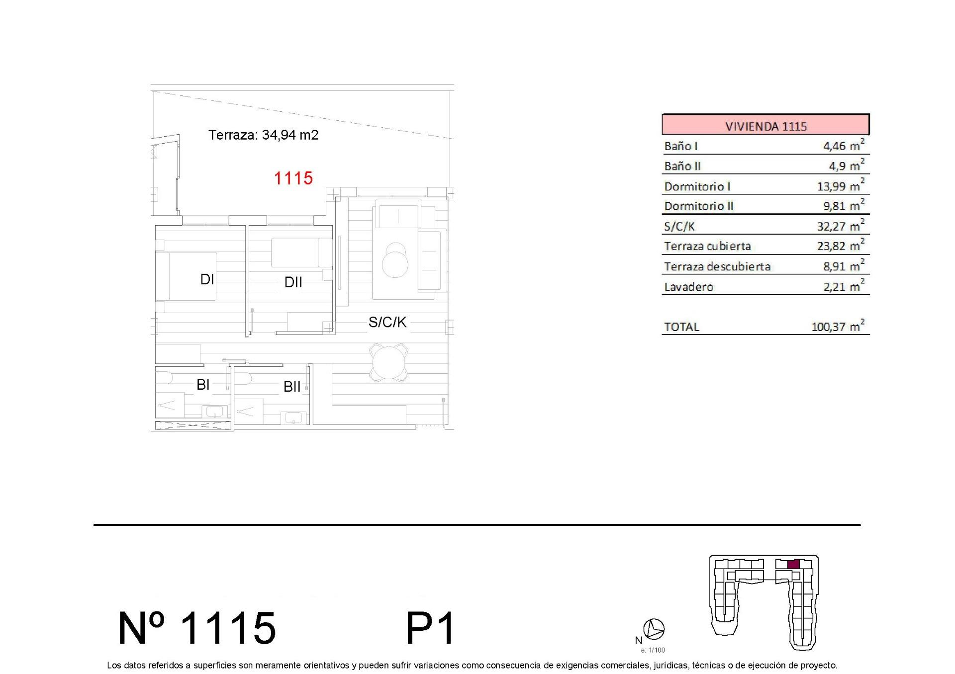 Appartement te koop in San Miguel de Salinas